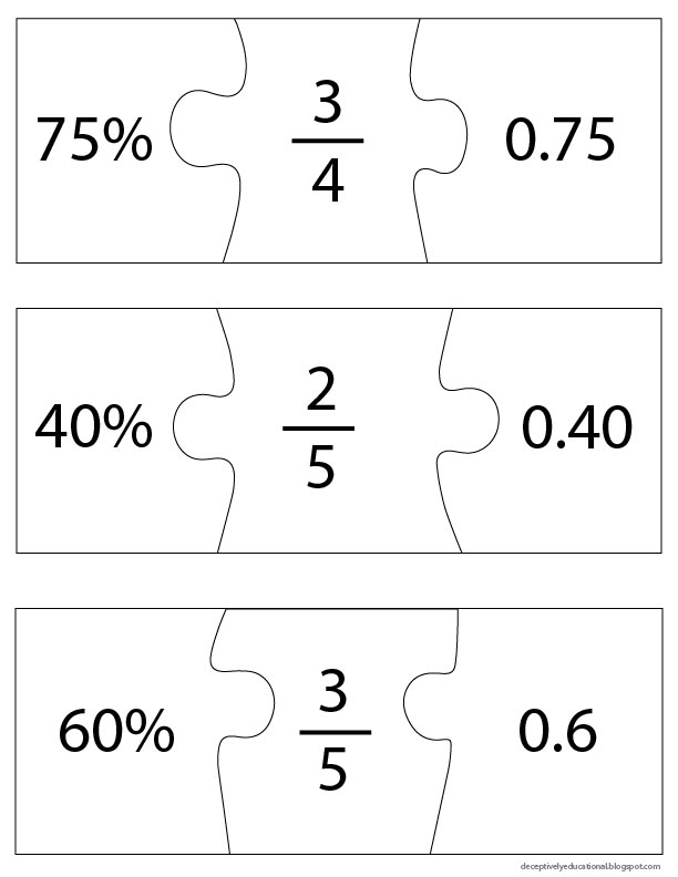 Relentlessly Fun Deceptively Educational Fraction Decimal And 