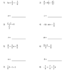 Two Step Equations Fractions And Decimals Answer Key Tessshebaylo