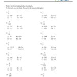 10 5Th Grade Decimal Worksheets Worksheets Decoomo