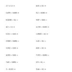 10 Best Images Of Dividing Decimals 5th Grade Math Worksheets