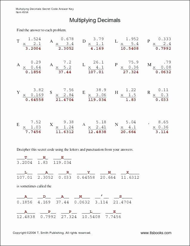 10 Decimals Worksheets Grade 6 Kindergarteen Worksheets