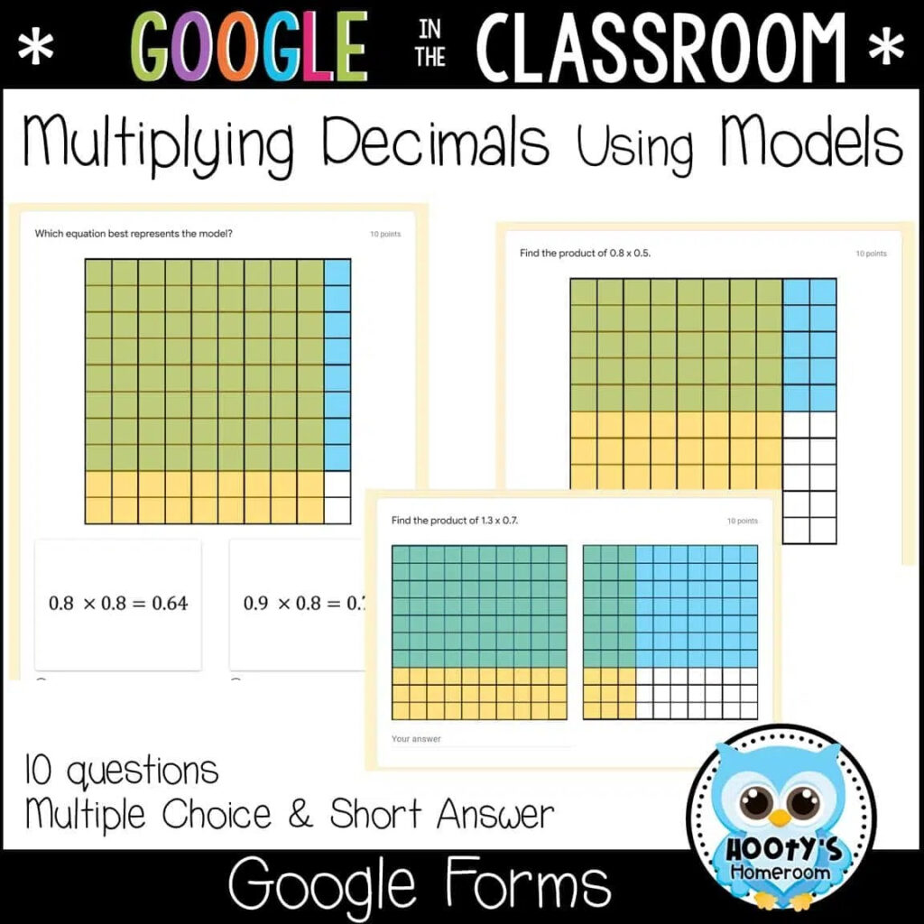 10 Multiplying Decimals Using Area Models Worksheets Coo Worksheets