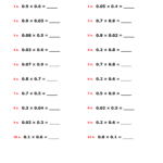 15 Decimal Division And Multiplication Worksheet Worksheeto