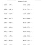 20 Adding Decimals Horizontal Worksheet Worksheet From Home