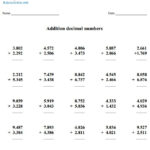 30 5Th Grade Decimal Worksheets Coo Worksheets