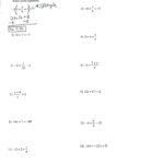 30 Solve Equations With Fractions Worksheet Education Template