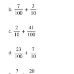 4th Grade Fraction Task Adding Tenths And Hundredths 4 NF 4th Grade