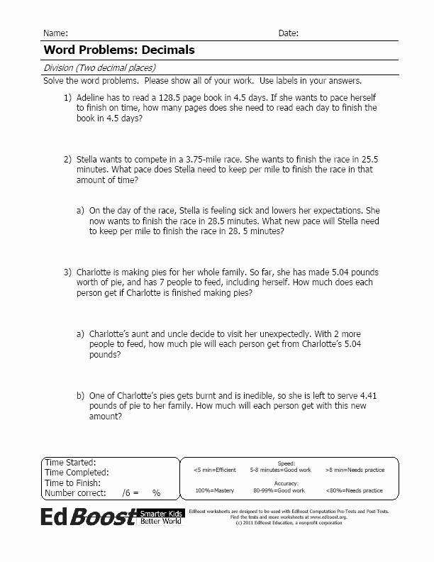 50 Dividing Decimals Word Problems Worksheet Chessmuseum Template Library