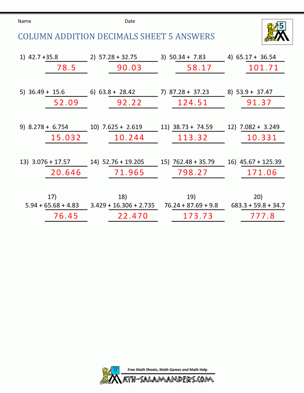 5th Grade Math Challenge Problems Livinghealthybulletin 5th Grade 