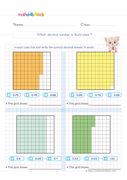 5Th Grade Multiplication Decimals Worksheets Go Math Practice 5th 