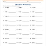 5th Grade Place Value Worksheets 5th Grade Place Value Worksheets