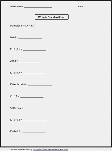 7 Reading Decimal Numbers Worksheet Reading With Images Decimals 