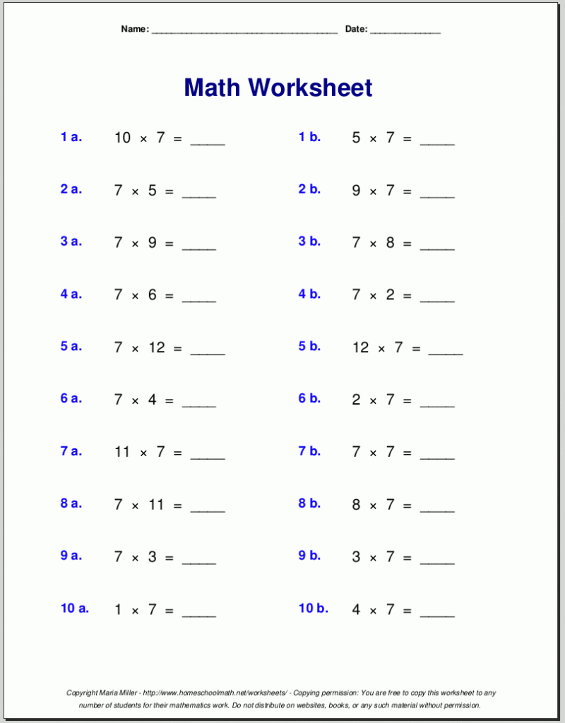 7th Grade Math Worksheets Pdf Printable Worksheets Year 7 Maths 