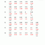 8 Best Images Of Multiplying Decimals Worksheet Multiplying Two