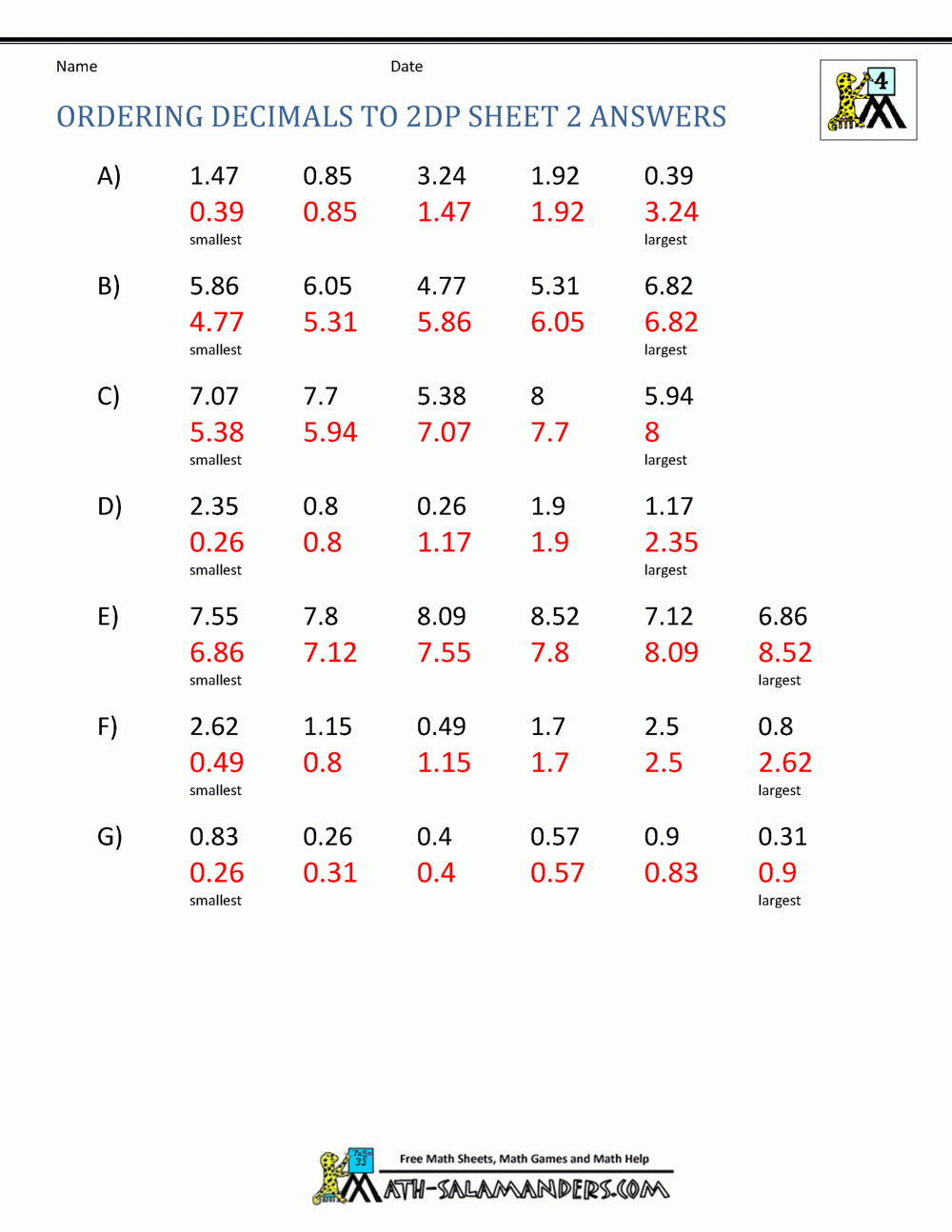 8 Best Images Of Multiplying Decimals Worksheet Multiplying Two 