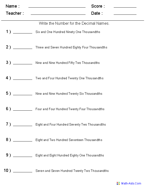 9 Matching Numbers Worksheets With Words Worksheeto