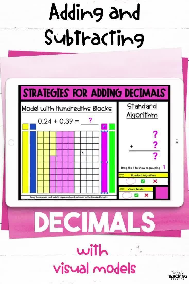 Adding And Subtracting Decimals Using Base Ten Blocks Rick Sanchez s 