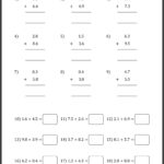 Adding And Subtracting Decimals Worksheets Pdf 4th Grade Thekidsworksheet