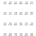 Adding And Subtracting With Decimals Worksheets This Worksheet Was