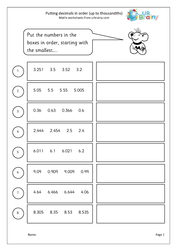 Adding Decimal Thousandths With 1 Digit Before The Decimal Adding 