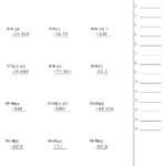 Adding Decimals Worksheet 5th Grade Writing Fractions As Decimals