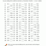 Adding Decimals Worksheet Pdf