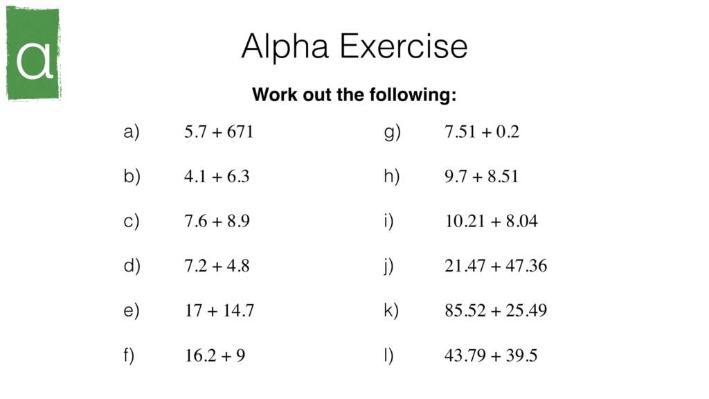 Adding Decimals Worksheet Pdf