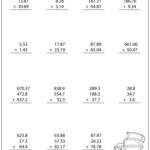 Adding Decimals Worksheets Math Monks