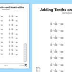 Adding Tenths And Hundredths Worksheet Math Resource Twinkl