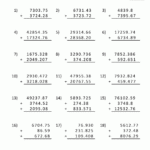 Addition decimal worksheets column addition decimal numbers 2 gif 1000