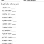 Addition Sheets For First Grade