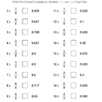 Comparing Decimals Worksheet Grade 5 Pdf Kidsworksheetfun