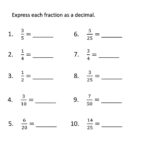 Converting Fractions To Decimals Worksheet Have Fun Teaching