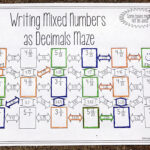 Converting Mixed Numbers To Decimals Worksheet With Answers Math