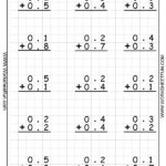 Decimal Addition No Regrouping 6 Worksheets FREE Printable