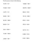 Decimal Multiplication Practice Maths Worksheets For Kids Ks3 Maths