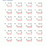 Decimal Multiplication Up To 100 With 2dp Sheet 2 Answers Math