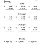 Decimal Multiplication Worksheet 5th Grade Decimal Multiplication