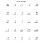 Decimal Multiplication Worksheets 5th Grade Decimal Multiplication