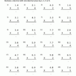 Decimal Multiplication Worksheets 99Worksheets