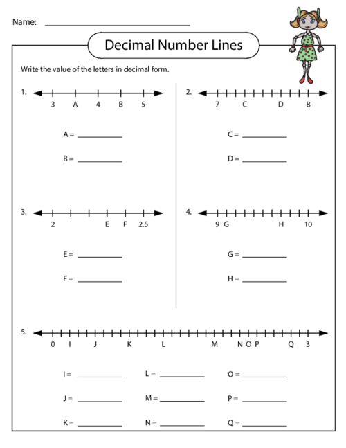  Decimal Number Line Worksheet Hundredths Free Download Goodimg co