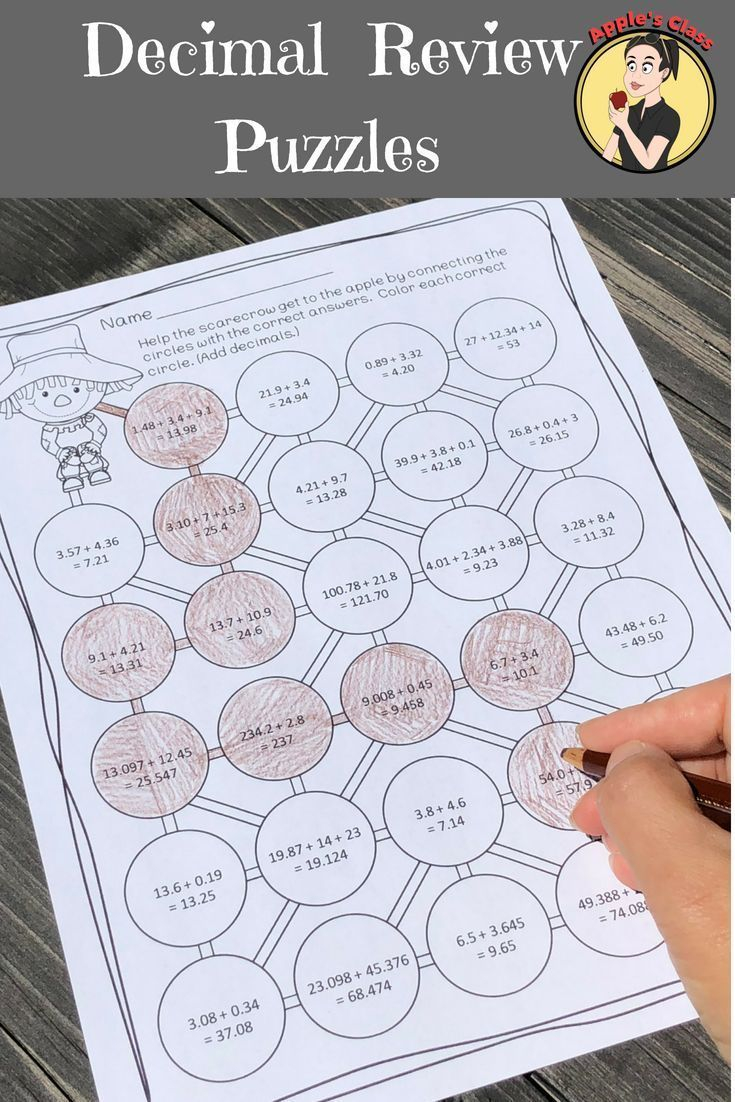 Decimal Operations Activities Creative Math Decimal Review Decimals