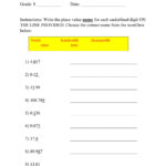 Decimal Place Value Interactive Worksheet Place Value Chart Millions