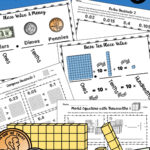 Decimal Place Value Modeling Comparing Decimals Worksheets Notes