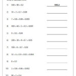 Decimal Place Value Worksheets Writing Expanded Numbers In Standard