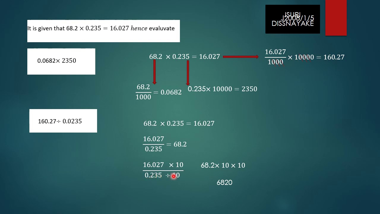 Decimal Simplification YouTube