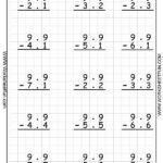 Decimal Subtraction No Regrouping 5 Worksheets FREE Printable