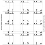 Decimal Subtraction Regrouping 5 Worksheets Decimals Addition