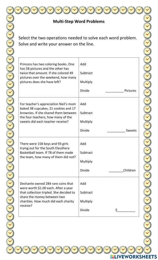 Decimal Word Problems Worksheets Decimal Word Problems Worksheets 