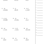 Decimal Worksheets Free CommonCoreSheets